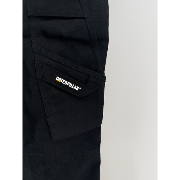 Caterpillar Work Pants Mens 34x34 Black Utility Cargo CAT Trademark C172 Pants - Picture 4 of 15